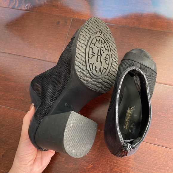 Mesh Open Toe Booties - Picture 3 of 3